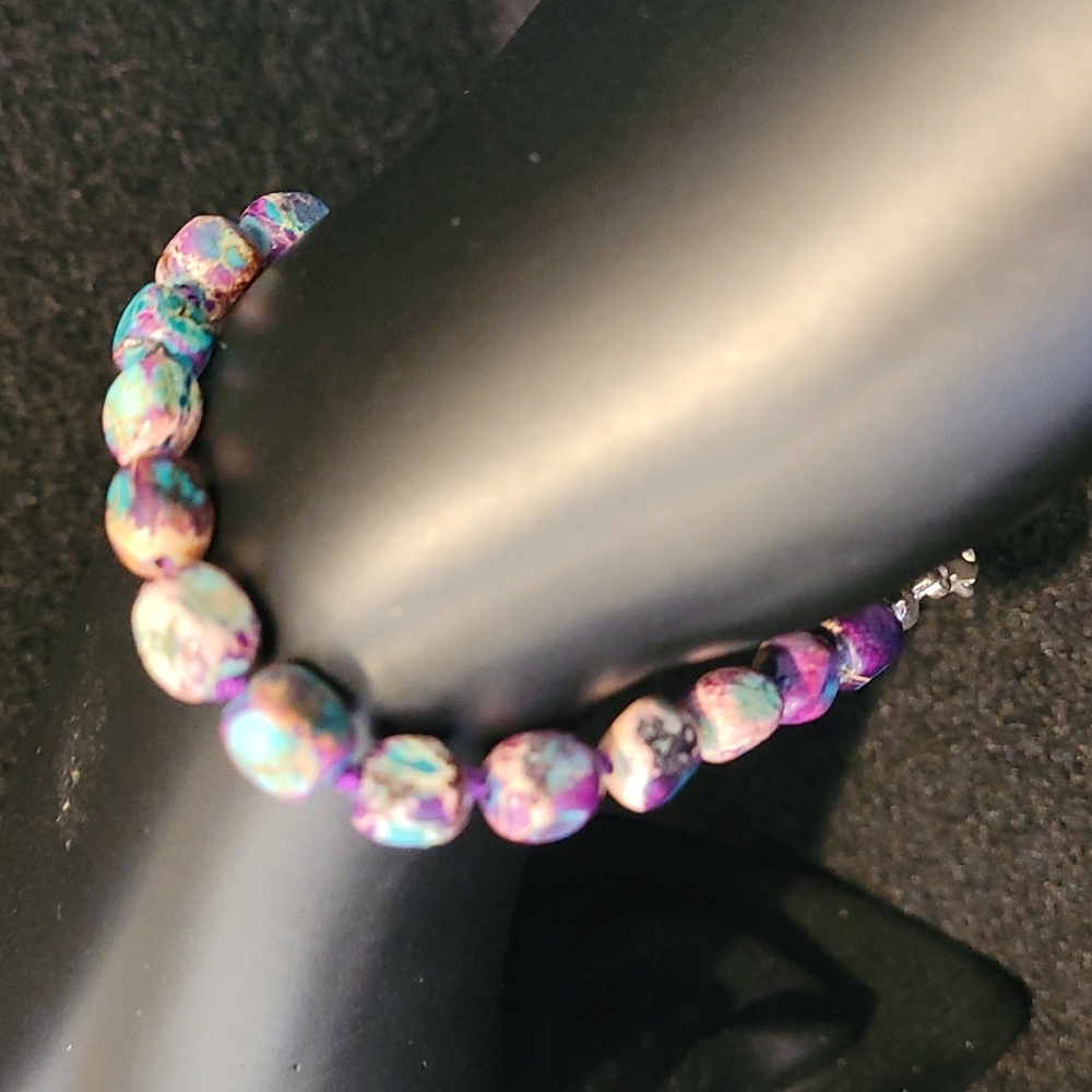 Imperial Jasper Purple/Blue Bracelet